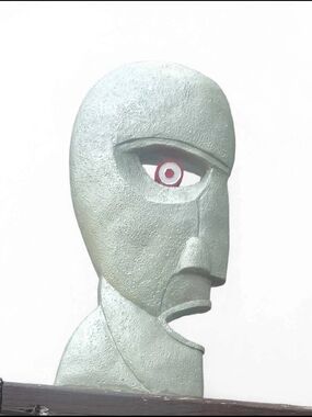 Division Bell Head Statue Ornament Pink Floyd Bell Head Collectible Sculpture